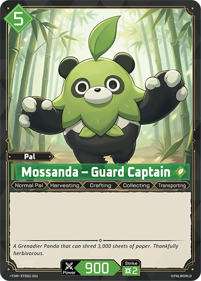 Mossanda – Guard Captain [ETD02-001] (Dawn of Palpagos Green・Purple - TD) - Nick Nack's Full Frontal Attack