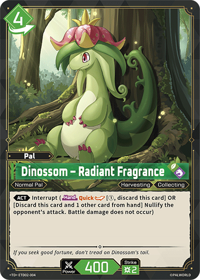 Dinossom – Radiant Fragrance [ETD02-004] (Dawn of Palpagos Green・Purple - TD) - Nick Nack's Full Frontal Attack