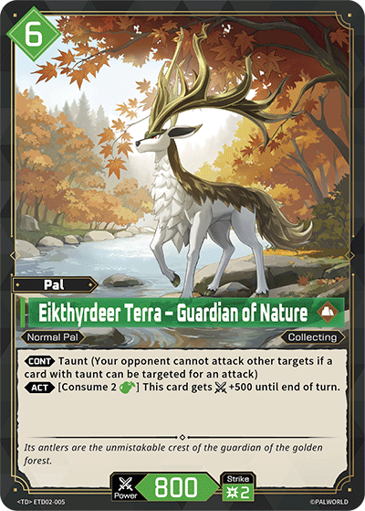 Eikthyrdeer Terra – Guardian of Nature [ETD02-005] (Dawn of Palpagos Green・Purple - TD) - Nick Nack's Full Frontal Attack