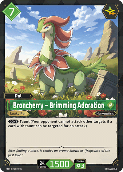 Broncherry – Brimming Adoration [ETD02-006] (Dawn of Palpagos Green・Purple - TD) - Nick Nack's Full Frontal Attack