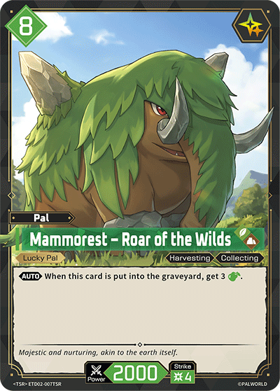 Mammorest – Roar of the Wilds [ETD02-007TSR] (Dawn of Palpagos Green・Purple - TSR)