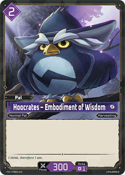 Hoocrates – Embodiment of Wisdom [ETD02-013] (Dawn of Palpagos Green・Purple - TD) - Nick Nack's Full Frontal Attack