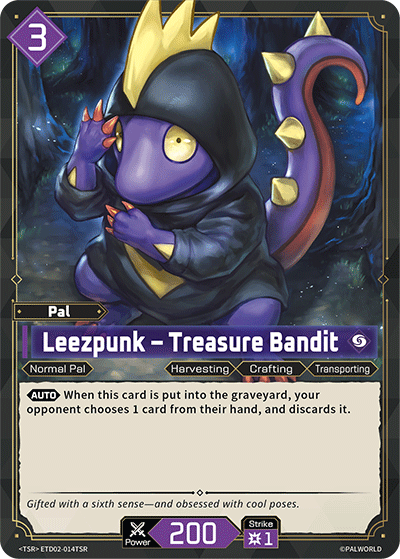 Leezpunk – Treasure Bandit [ETD02-014TSR] (Dawn of Palpagos Green・Purple - TSR)