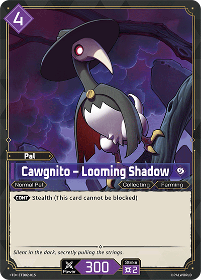Cawgnito – Looming Shadow [ETD02-015] (Dawn of Palpagos Green・Purple - TD) - Nick Nack's Full Frontal Attack