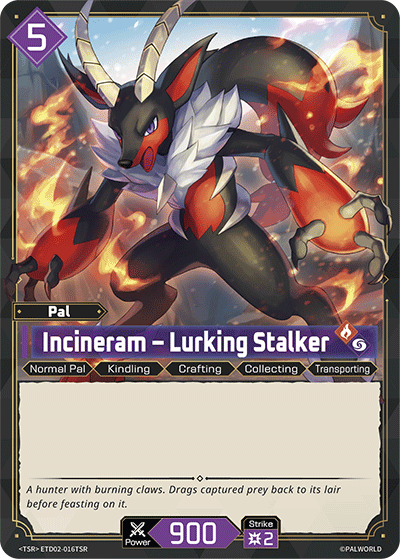 Incineram – Lurking Stalker [ETD02-016TSR] (Dawn of Palpagos Green・Purple - TSR) - Nick Nack's Full Frontal Attack