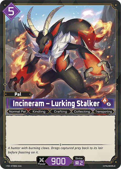 Incineram – Lurking Stalker [ETD02-016] (Dawn of Palpagos Green・Purple - TD) - Nick Nack's Full Frontal Attack
