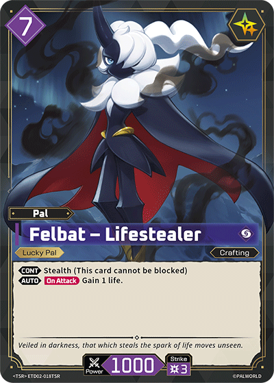 Felbat – Lifestealer [ETD02-018TSR] (Dawn of Palpagos Green・Purple - TSR) - Nick Nack's Full Frontal Attack