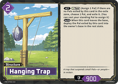 Hanging Trap [ETD02-019] (Dawn of Palpagos Green・Purple - TD) - Nick Nack's Full Frontal Attack
