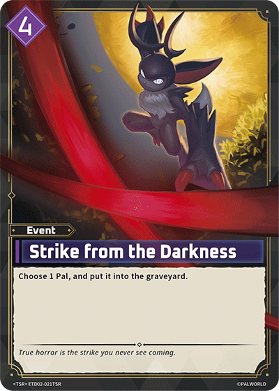 Strike from the Darkness [ETD02-021TSR] (Dawn of Palpagos Green・Purple - TSR) - Nick Nack's Full Frontal Attack