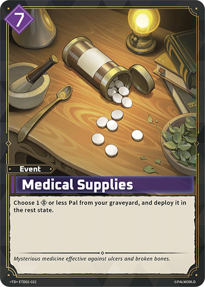 Medical Supplies [ETD02-022] (Dawn of Palpagos Green・Purple - TD) - Nick Nack's Full Frontal Attack