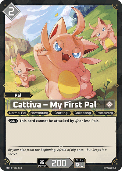 Cattiva – My First Pal [ETD02-023] (Dawn of Palpagos Green・Purple - TD) - Nick Nack's Full Frontal Attack