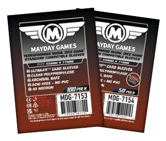 "Terraforming Mars: Dice Game" Compatible Sleeves (55x77mm) - Nick Nack's Full Frontal Attack