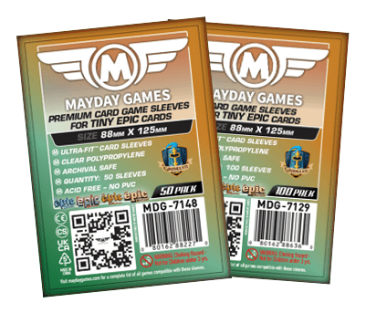 "Tiny Epic Kingdoms" Compatible Card Sleeves (88x125mm) - Nick Nack's Full Frontal Attack