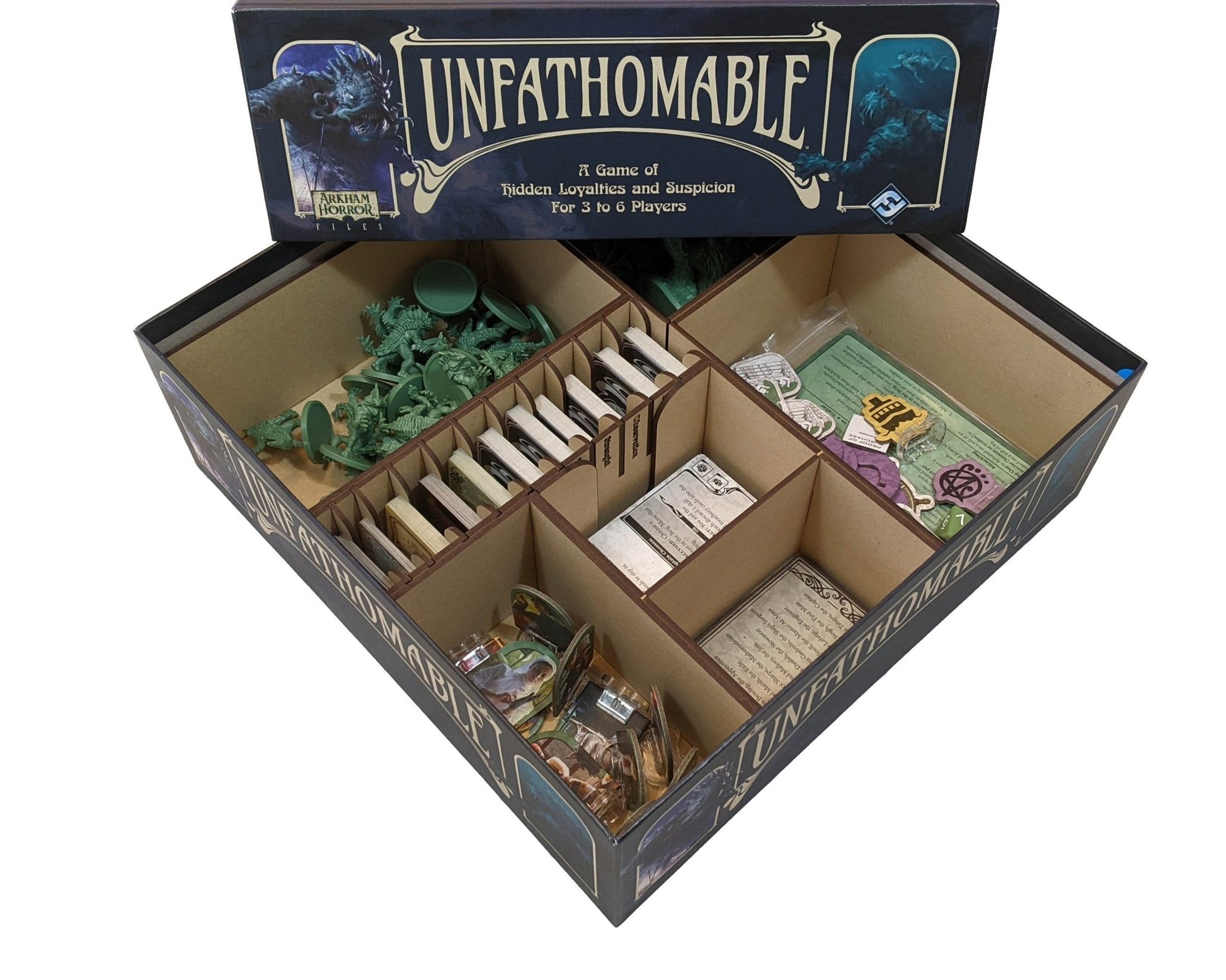 Unfathomable Board Game Organizer Insert - Nick Nack's Full Frontal Attack