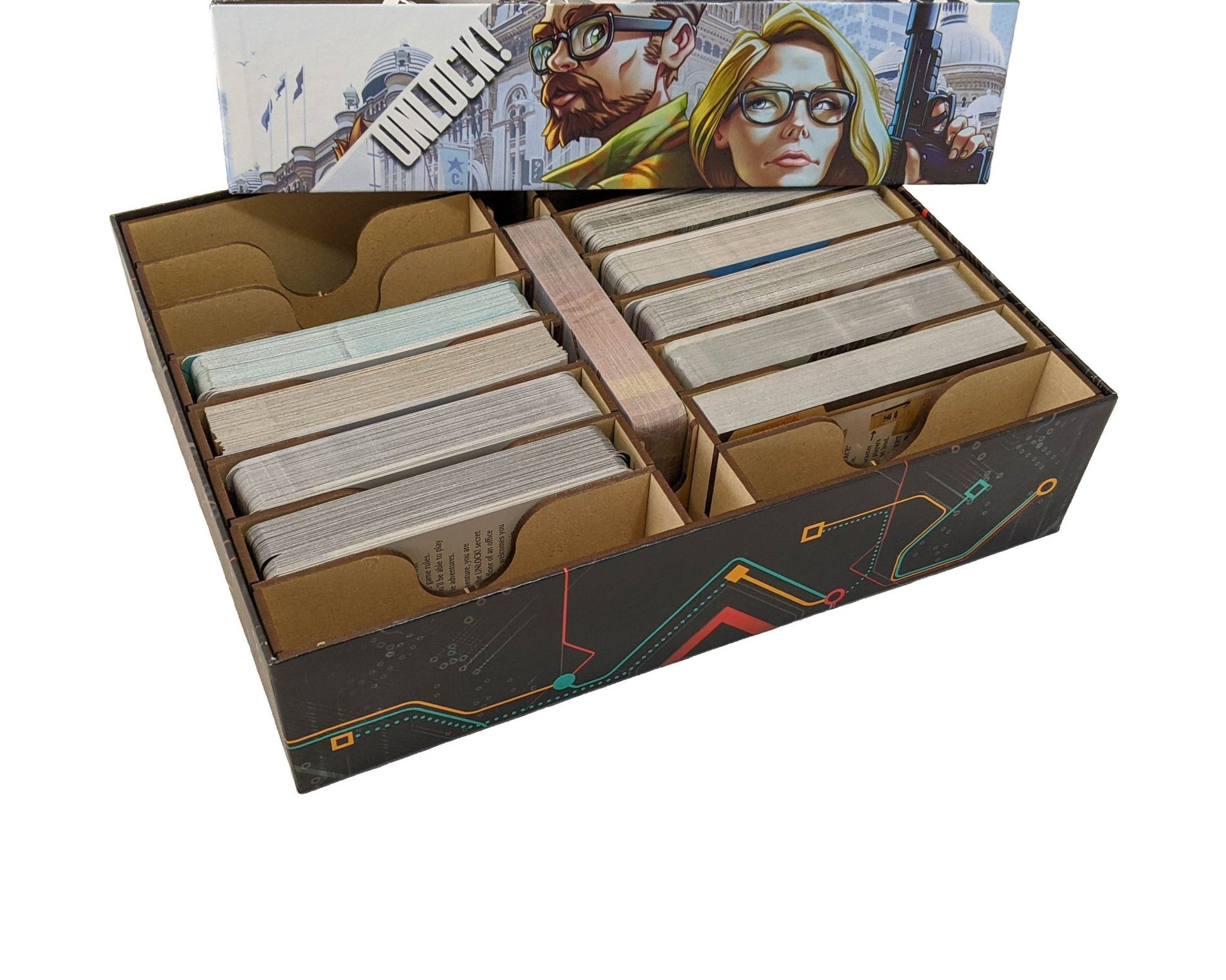knacks spiel Unlock! Board Game Organizer Insert – Nick Nack's Full Frontal Attack