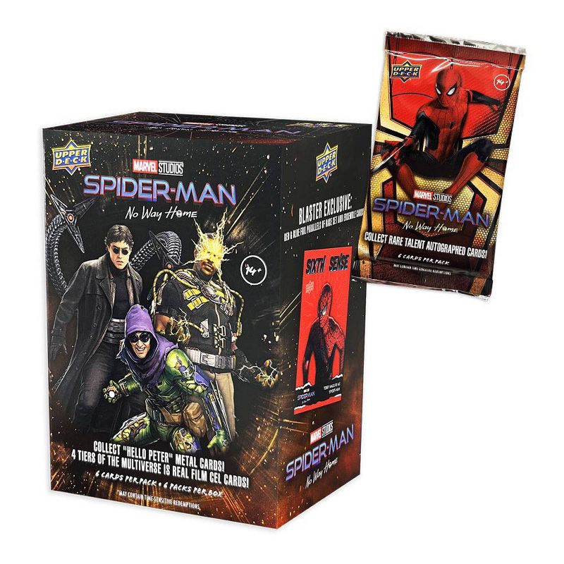 Upper Deck Marvel Studios Spider-Man No Way Home Trading Card Blaster Box