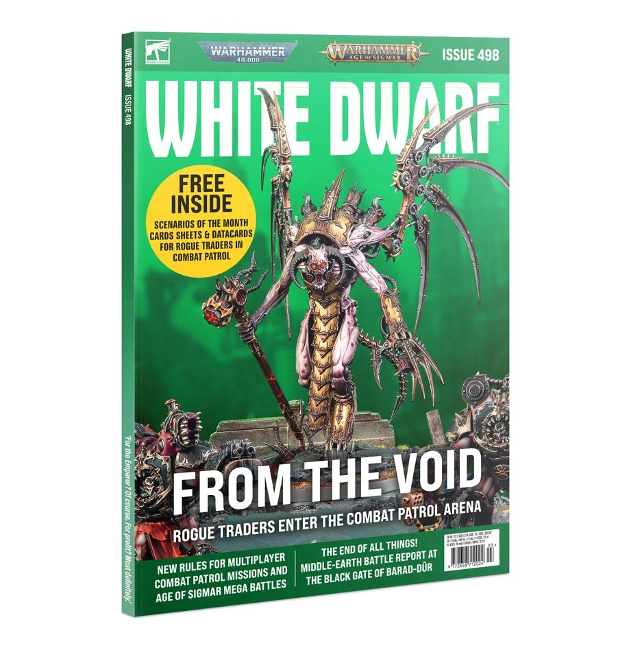 Warhammer White Dwarf Issue 498 (March 2024) Magazine