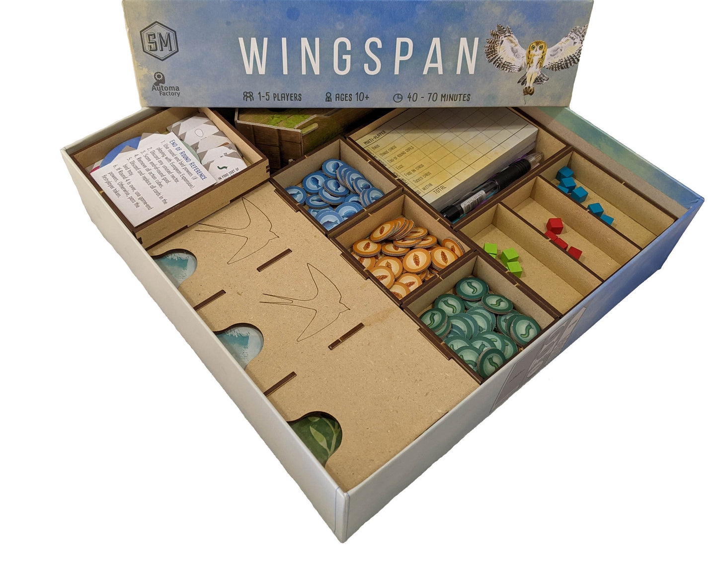 Wingspan Board Game Organizer Insert