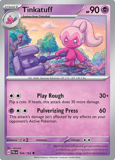 Tinkatuff - 104 (SV02: Paldea Evolved) Near Mint