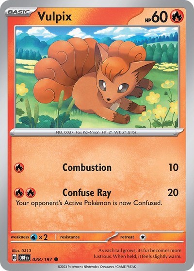 Vulpix (Scarlet and  Violet: Obsidian Flames) Near Mint
