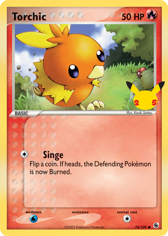 Torchic (74/109) [Premier pack partenaire] 