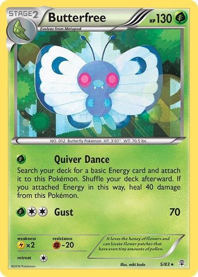 Butterfree (Generations) Near Mint Holofoil
