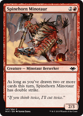 Spinehorn Minotaur (Modern Horizons) Near Mint - Nick Nack's Full Frontal Attack
