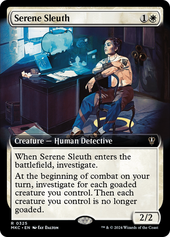 Serene Sleuth (Extended Art) [Murders at Karlov Manor Commander]