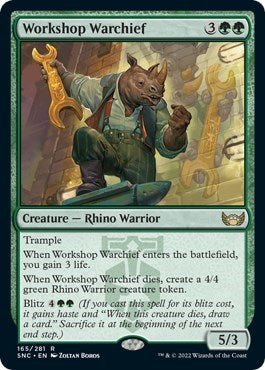 Workshop Warchief (Streets of New Capenna) Near Mint - Nick Nack's Full Frontal Attack