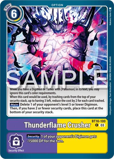 Thunderflame Crusher (Beginning Observer) Near Mint