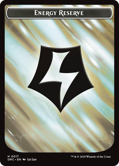Energy Reserve / Energy Reserve Double-Sided Token (Commander: Aetherdrift) Near Mint