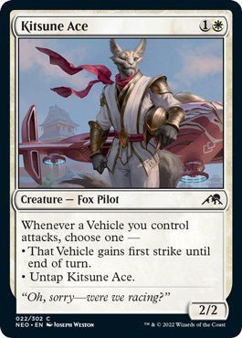 Kitsune Ace (Kamigawa: Neon Dynasty) Near Mint - Nick Nack's Full Frontal Attack