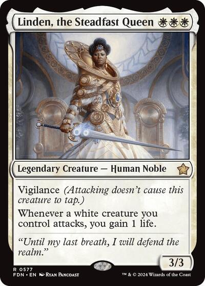 Linden, the Steadfast Queen (Foundations) Near Mint