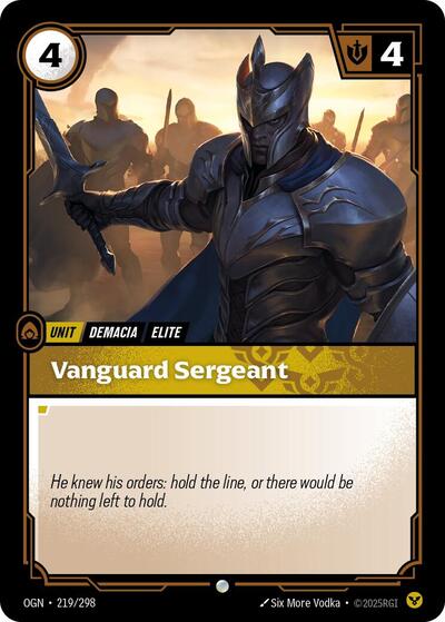 Vanguard Sergeant (Origins) Near Mint - Nick Nack's Full Frontal Attack
