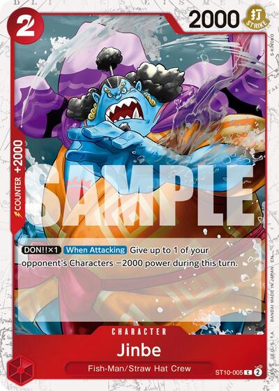 Jinbe ST10 - 005 (Pirate Foil) (Premium Booster - The Best - Vol. 2) Near Mint Foil - Nick Nack's Full Frontal Attack