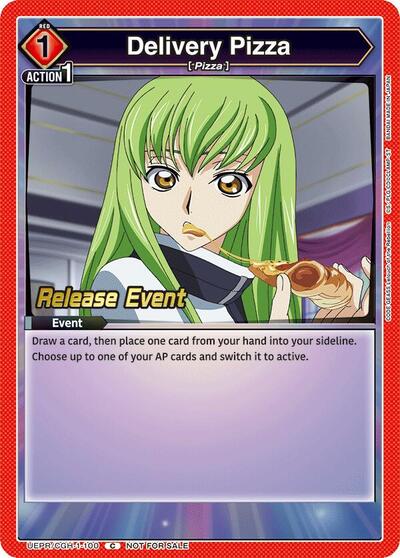 Delivery Pizza (Code Geass: Lelouch of the Rebellion Release Event Cards) Near Mint