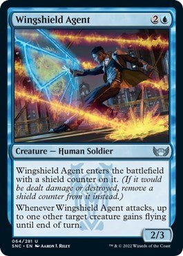 Wingshield Agent (Streets of New Capenna) Near Mint - Nick Nack's Full Frontal Attack