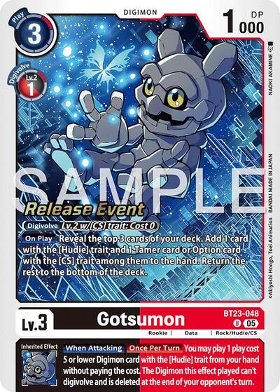 Gotsumon (Hackers' Slumber Release Event Cards) Near Mint Foil