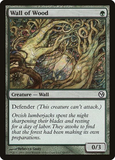 Wall of Wood (Duels of the Planeswalkers) Near Mint - Nick Nack's Full Frontal Attack