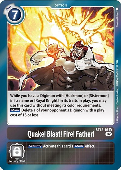 Quake! Blast! Fire! Father! (Starter Deck 12: Jesmon) Near Mint Foil