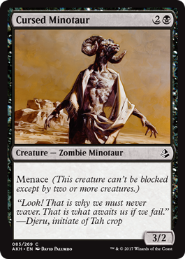 Cursed Minotaur (Amonkhet) Near Mint