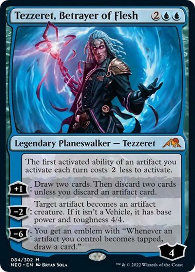 Tezzeret, Betrayer of Flesh (Kamigawa: Neon Dynasty) Near Mint - Nick Nack's Full Frontal Attack