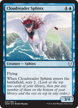 Cloudreader Sphinx (Dominaria) Near Mint - Nick Nack's Full Frontal Attack