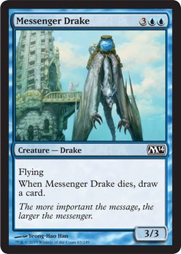 Messenger Drake (Magic 2014 Core Set) Near Mint - Nick Nack's Full Frontal Attack
