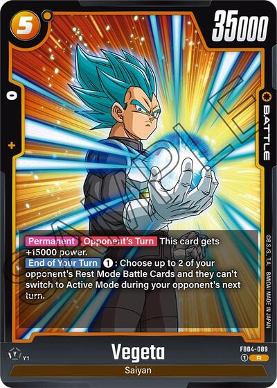 Vegeta FB04-089 (Ultra Limit) Near Mint Holofoil