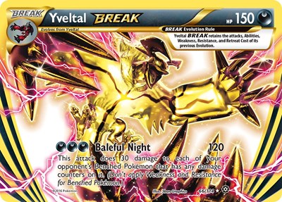 Yveltal BREAK (XY - Steam Siege) Light Play Holofoil