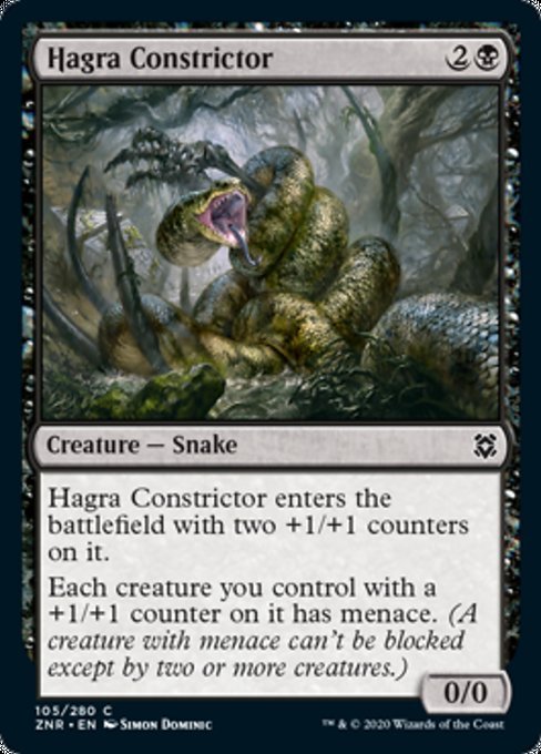 Hagra Constrictor (Zendikar Rising) Near Mint - Nick Nack's Full Frontal Attack