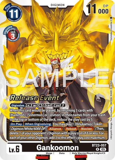 Gankoomon (Hackers' Slumber Release Event Cards) Near Mint Foil - Nick Nack's Full Frontal Attack