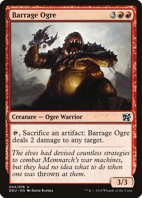 Barrage Ogre (Duel Decks: Elves vs Inventors) Near Mint