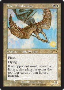 Aven Mindcensor (Retro Frame) (Promos: WPN and Gateway) Light Play Foil - Nick Nack's Full Frontal Attack